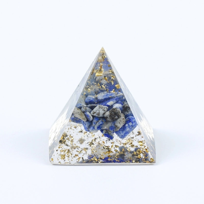 Minimalist Chinoiserie Triangle Resin Crystal Ornament|Home Decor & Decorative Accessories