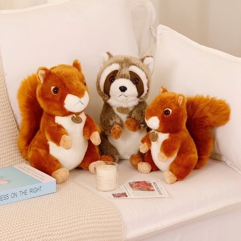 Cute Squirrel Plush Toy Soft PP Cotton Stuffed Animal|Plush Toys & Stuffed Animals
