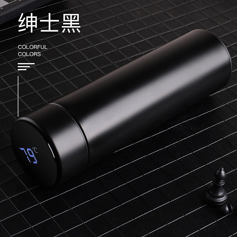 智能温度测量保温杯 LED触控显示水杯 哑光创意商务礼品 定制LOGO|智能温控水杯