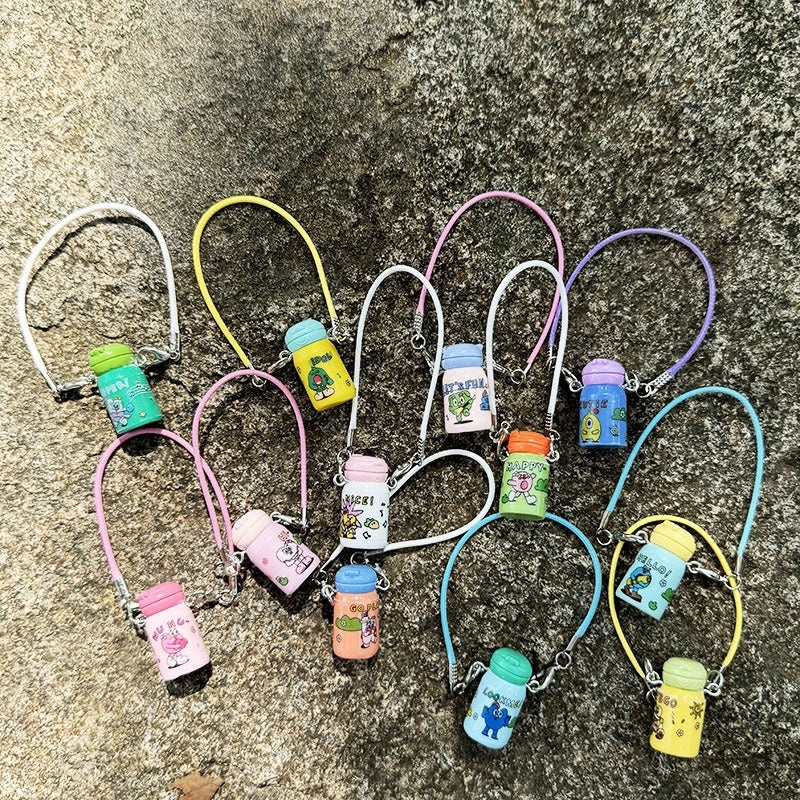 Mini Kettle Thermos Charm Small Bottle Pendant Cute Doll Accessory for DIY Jewelry | Jewelry Accessories