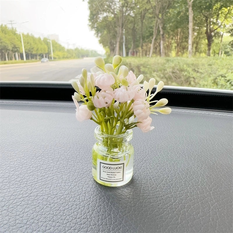 Elegant Minimalist Flower Glass Ornaments for Women|Home Decor Accessories