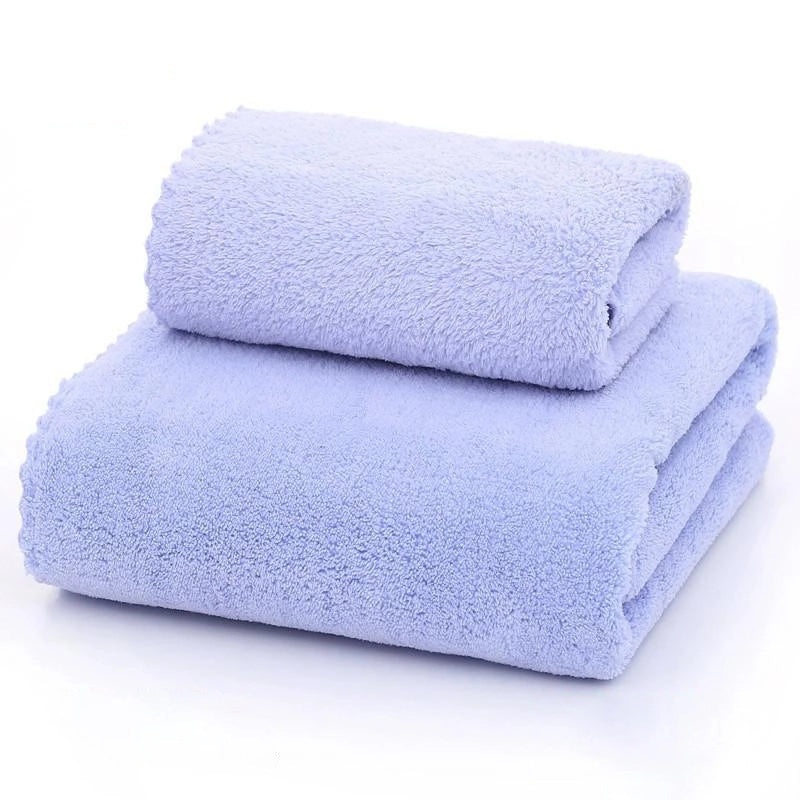 Casual Color Block Daisy Coral Fleece Bath Towels Soft Absorbent Bathroom Towels|Home & Kitchen > Bath > Towels