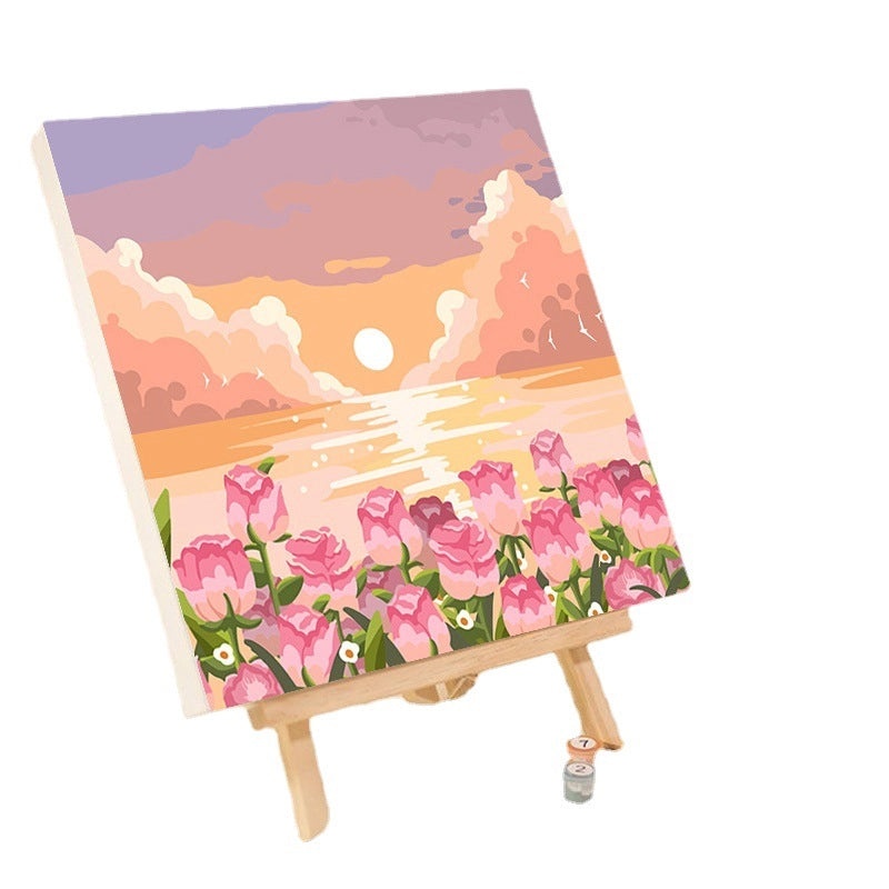 10-12 Color High Quality Pigment Set for DIY Digital Oil Painting Landscape | Painting Supplies