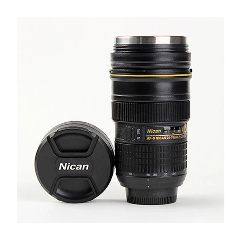 Casual SLR Lens Stainless Steel Travel Mug ABS Material | Drinkware & Mugs