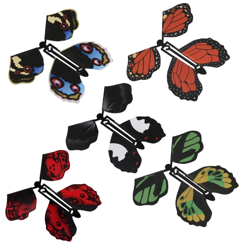 Five Sets of Creative Flying Butterfly Bookmarks Unique Exotic Gifts for Birthday and Reading | Book Accessories