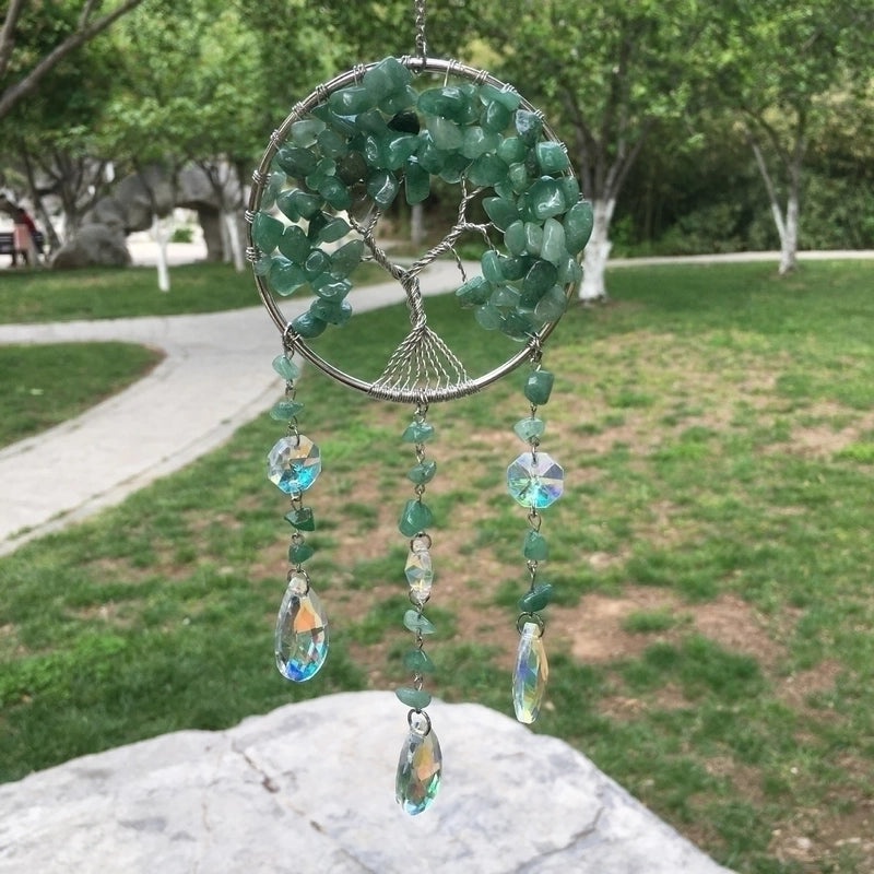 Colorful Pastoral Style Crystal Wind Chime Decoration | Home Decor Accessories