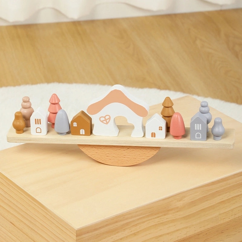 Colorful Wooden Building Blocks for Babies 0-2 Years|Baby Toys & Early Learning Blocks