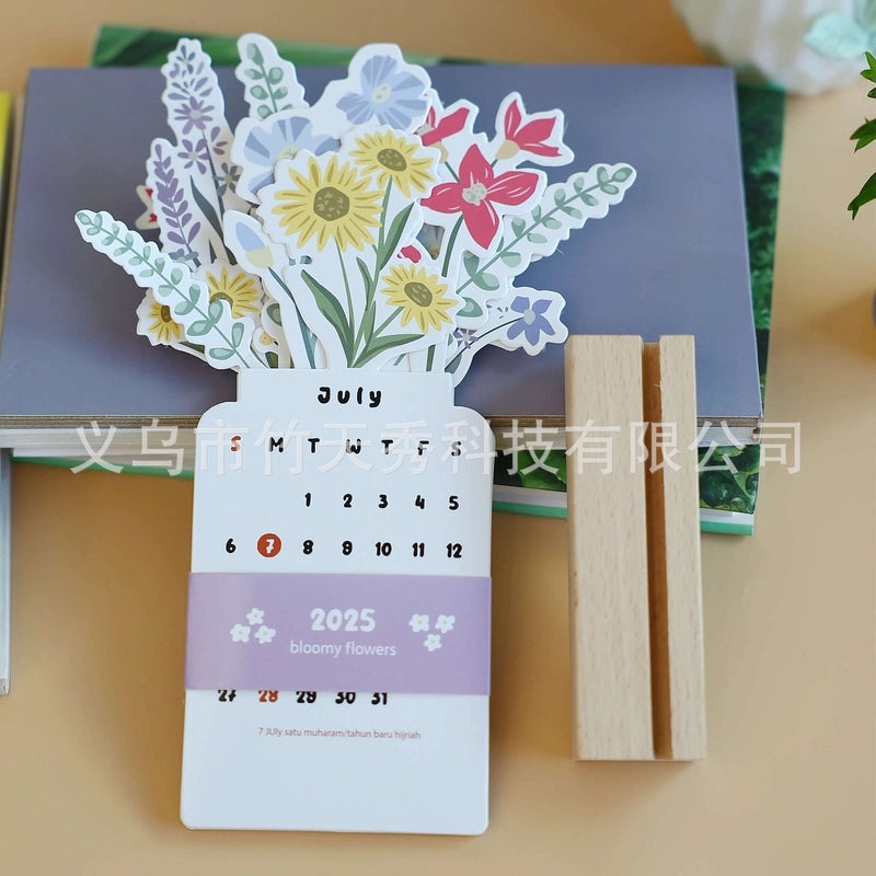 Elegant Minimalist Flower Wood Ornament | Home Decor