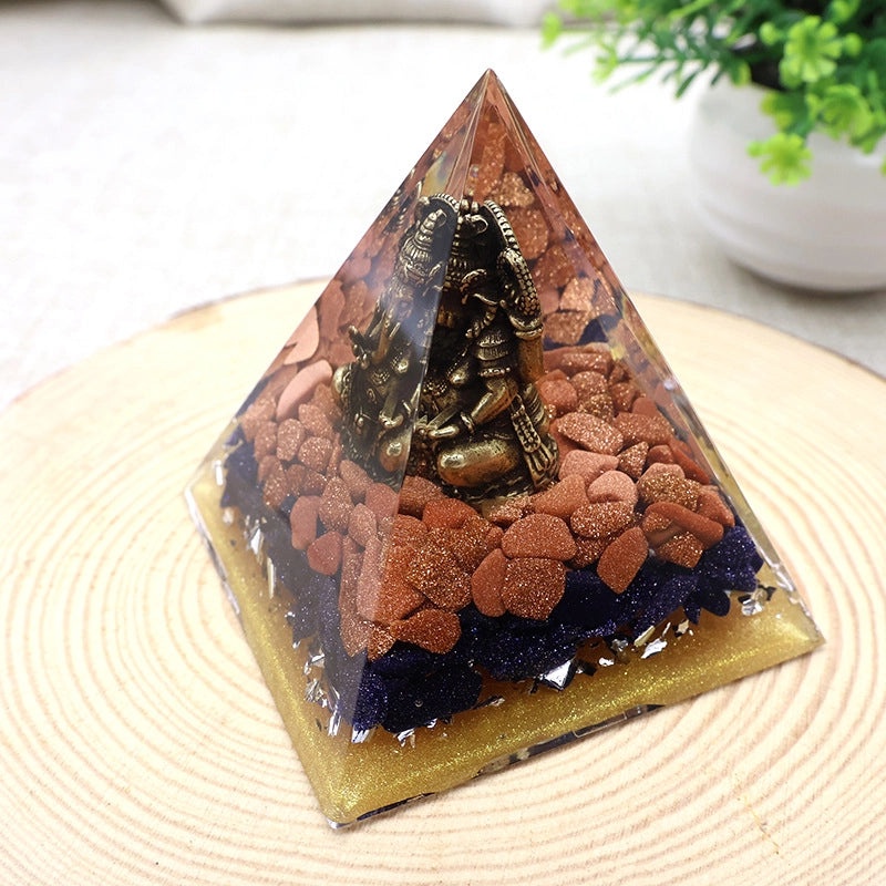 Minimalist Resin Pyramid Ornament|Home Decor