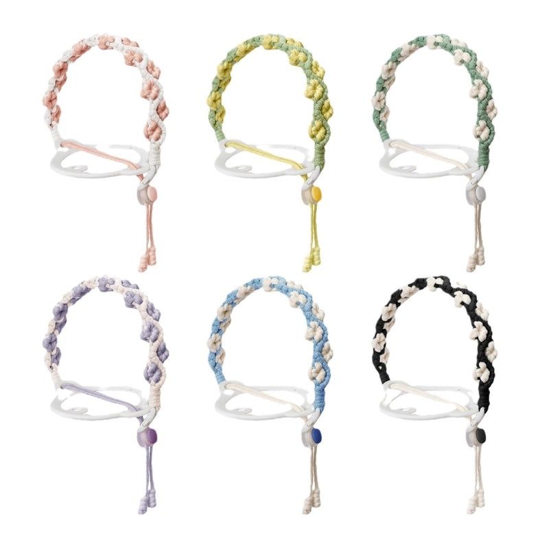 Floral Cotton Rope Water Bottle Holder Lanyard | Drinkware Accessories