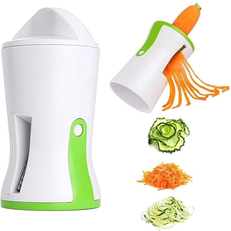 Spiral Vegetable Cutter Rotary Funnel Slicer Multifunctional Planing Cutter | Kitchen Tools & Accessories