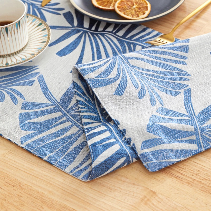 Elegant Minimalist Leaf Design Polyester Tablecloth for Casual and Formal Dining|Table Linens & Covers