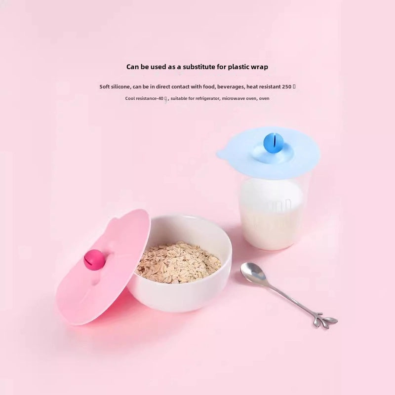 Silicone Cup Lid Food Grade Dustproof Leak-Proof Round Cover for Cups|Kitchen & Dining Accessories