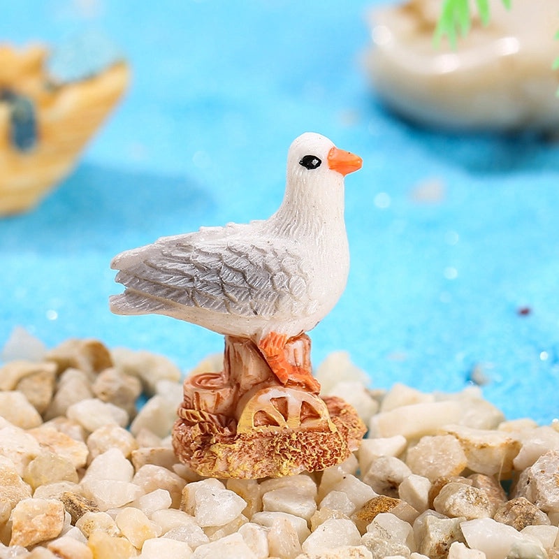 Cute Cartoon Style Castle Starfish Bird Resin Figurines|Home Decor Ornaments