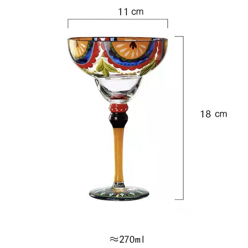 Elegant Casual Fruit Crystal Wine Glass - Single Piece|Home & Kitchen Tableware