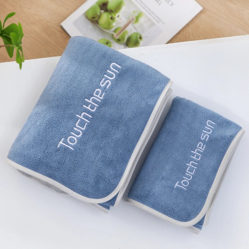 Casual Color Block Daisy Coral Fleece Bath Towels Soft Absorbent Bathroom Towels|Home & Kitchen > Bath > Towels