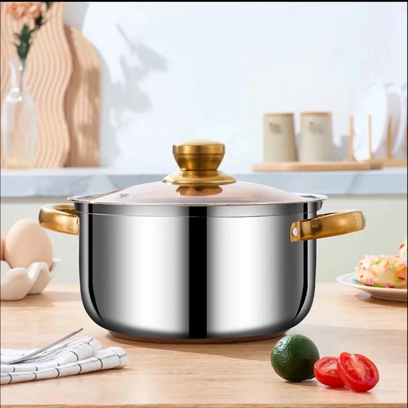 Chinoiserie Style Solid Color Stainless Steel 400 Series Cookware Single Piece | Cookware & Kitchen Tools