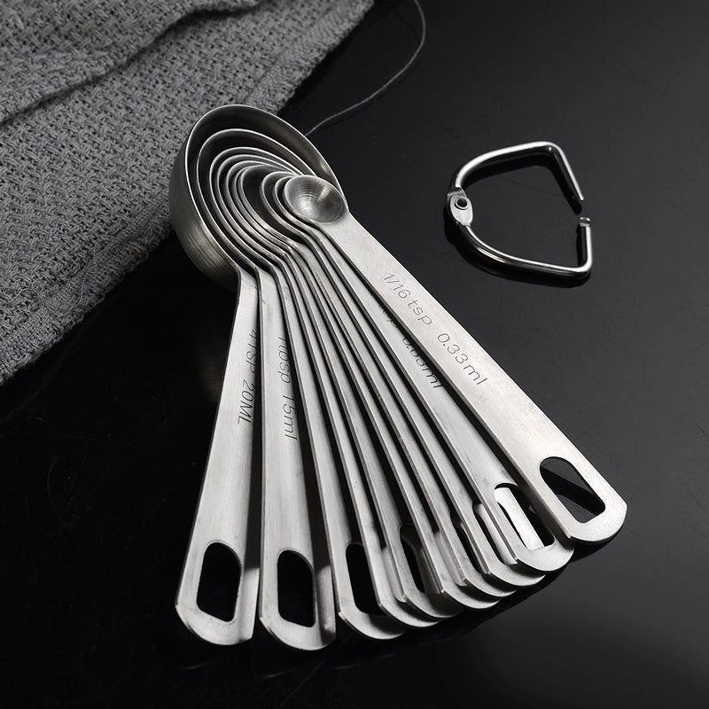 304 Stainless Steel Measuring Spoons Set of 5 for Baking Coffee and Kitchen Use|Kitchen Tools & Gadgets