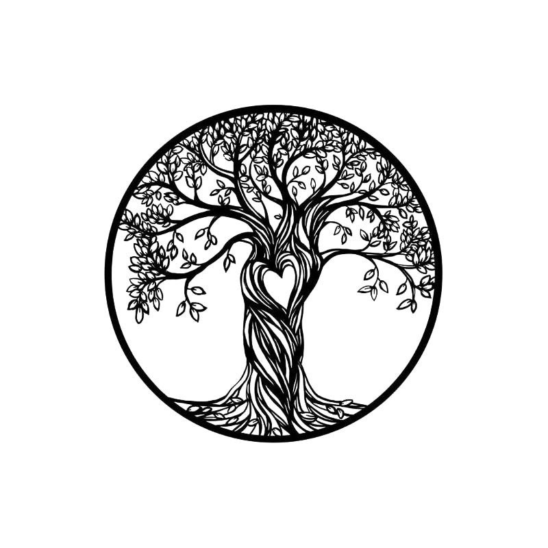 Black Metal Tree of Life Wall Art | Home Decor