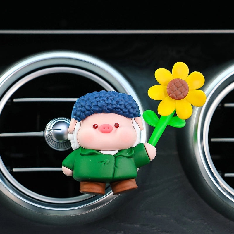 Cartoon Car Air Vent Perfume Diffuser Decorative Floating Animal Car Accessories Summer Trend | Car Accessories