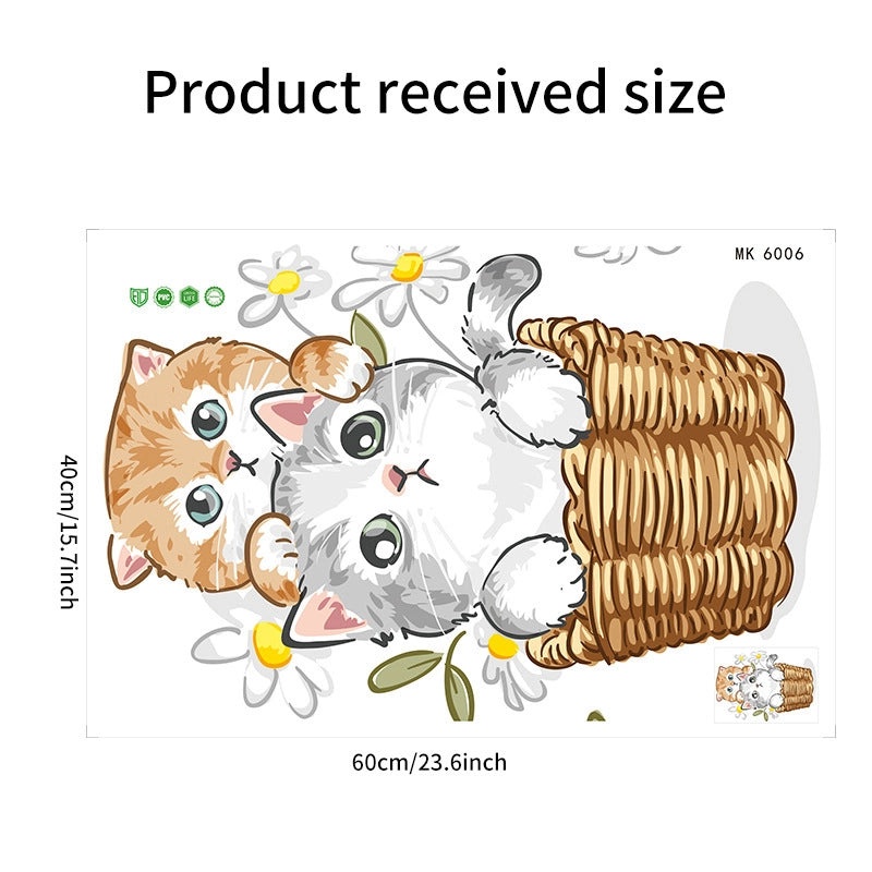 Adorable Cat PVC Wall Decals for Home Decor|Wall Stickers & Murals