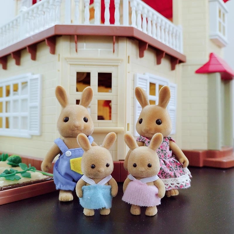 Cute Vinyl Doll Set Featuring Rabbit Squirrel and Bear Figures|Toys & Collectibles