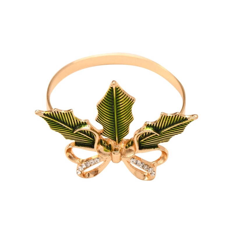 Elegant Christmas Tree Alloy Napkin Ring for Holiday Dining | Holiday Tableware
