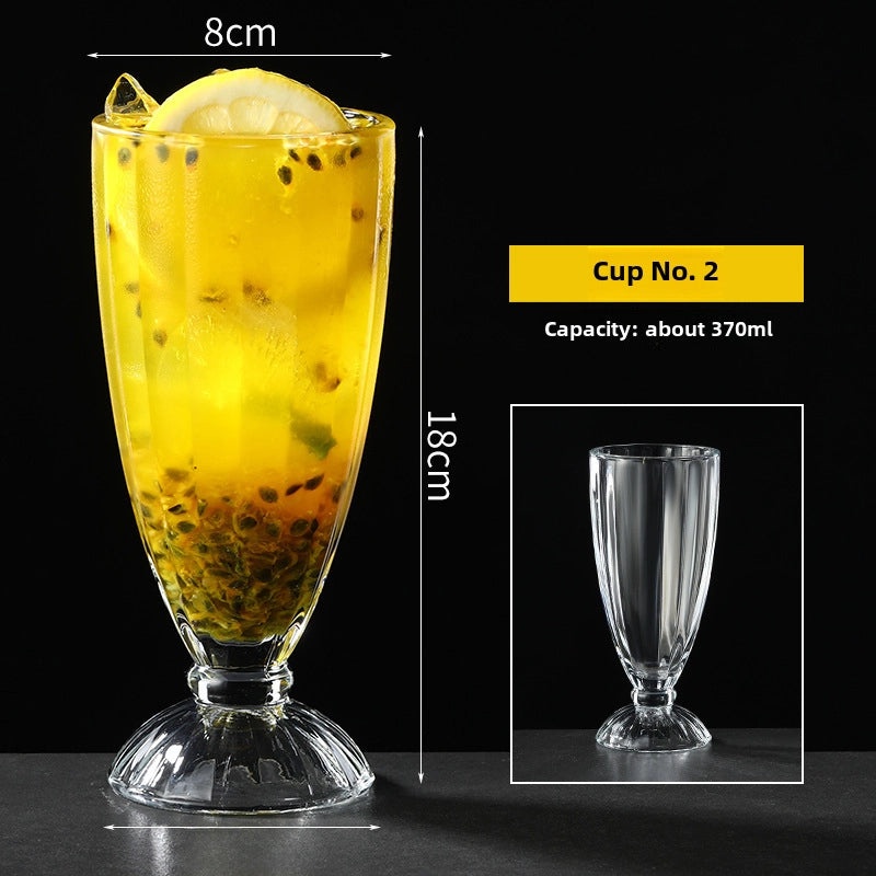 Large Capacity Glass Juice Cup for Milk Tea Mojito Cocktail Bars | Drinkware & Glassware