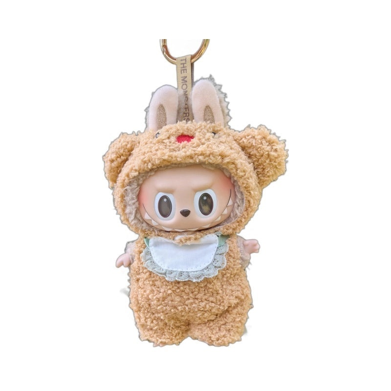17cm Full-Length Bear Doll Clothes Set | Doll Accessories