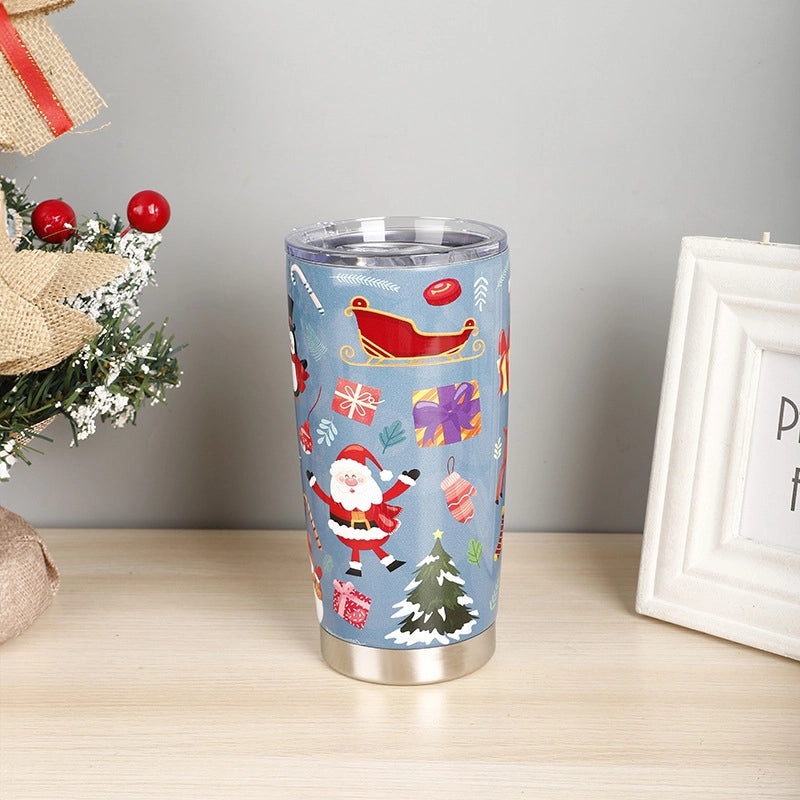 Christmas Vacation Cartoon Stainless Steel Water Bottle 1 Piece | Drinkware & Water Bottles