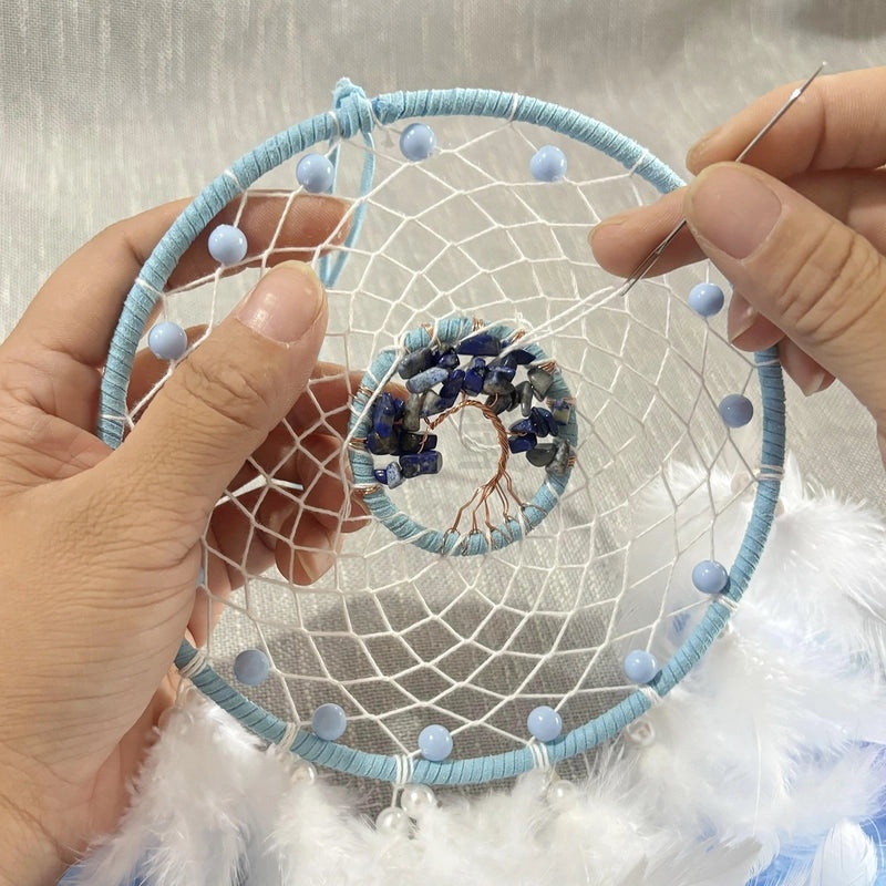 Minimalist Solid Color Feather Iron Dreamcatcher Wall Hanging Decor|Home Wall Art