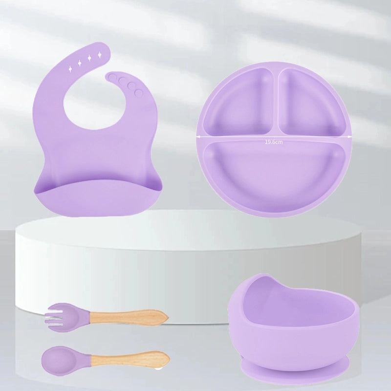 Baby Silicone Tableware Set for Toddlers | Baby Feeding Supplies