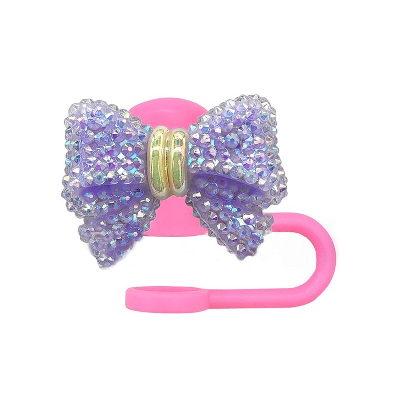 Pastoral Floral Resin Straw Cap Decorative Cover for Drink Bottle | Kitchen & Dining Accessories