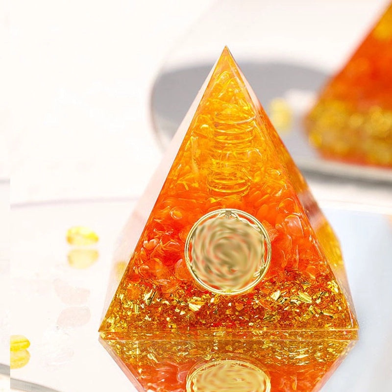 Minimalist Pyramid Resin Crystal Ornament|Home Decor