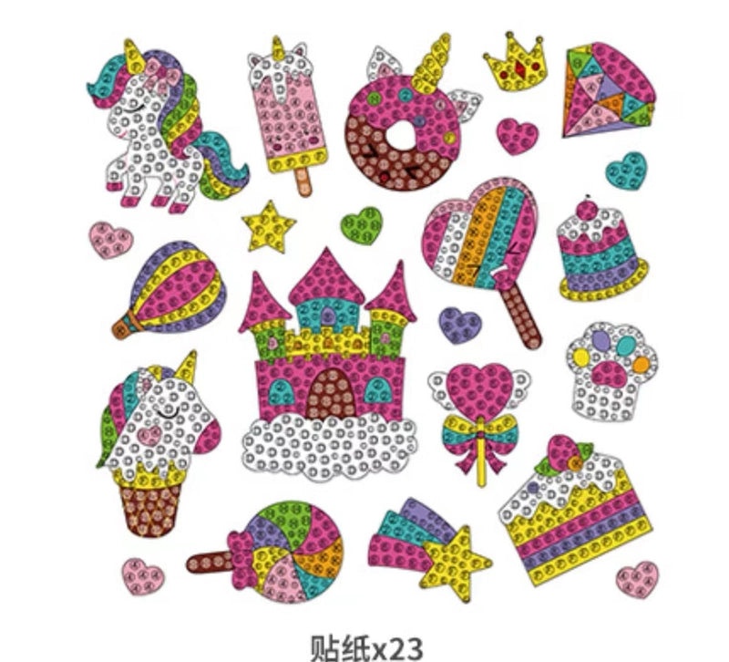 Mermaid DIY Diamond Painting Stickers for Kids | Kids Craft Supplies