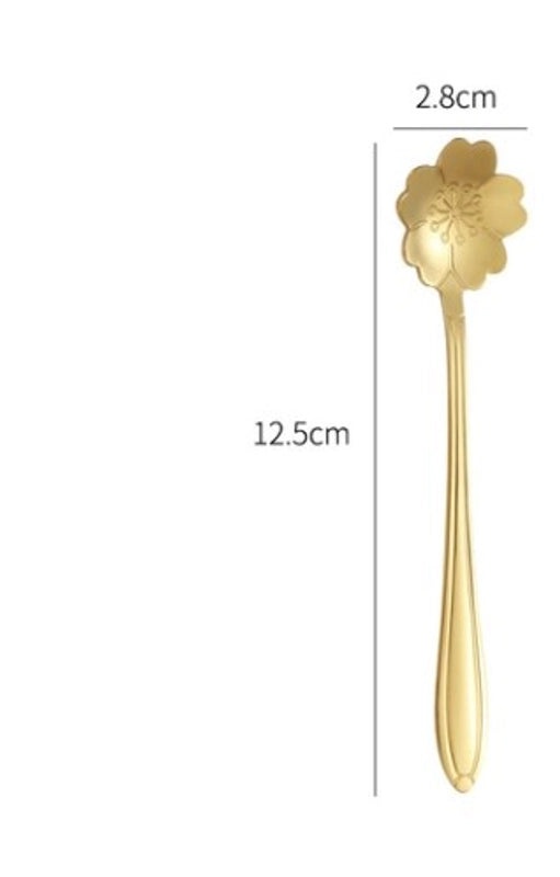 Elegant Floral Stainless Steel Spoon | Kitchen Utensils