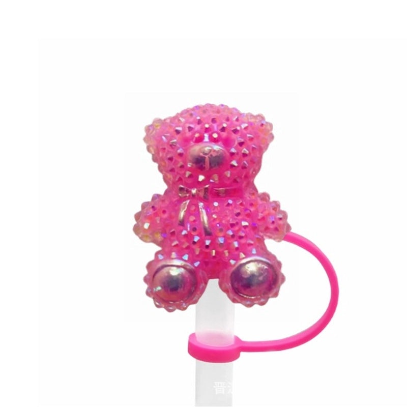 Pastoral Star Fruit Resin Straw Cap, Cute Casual Decorative Silica Gel Cover | Drinkware Accessories