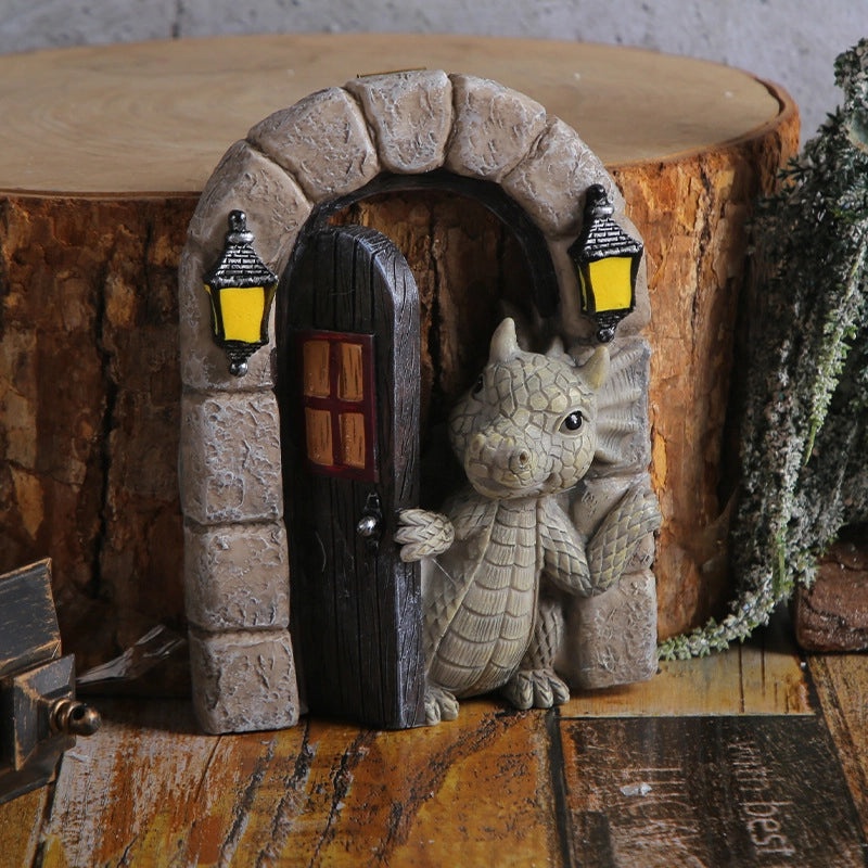 Cute Cartoon Dragon Resin Figurines|Home Decor Ornaments