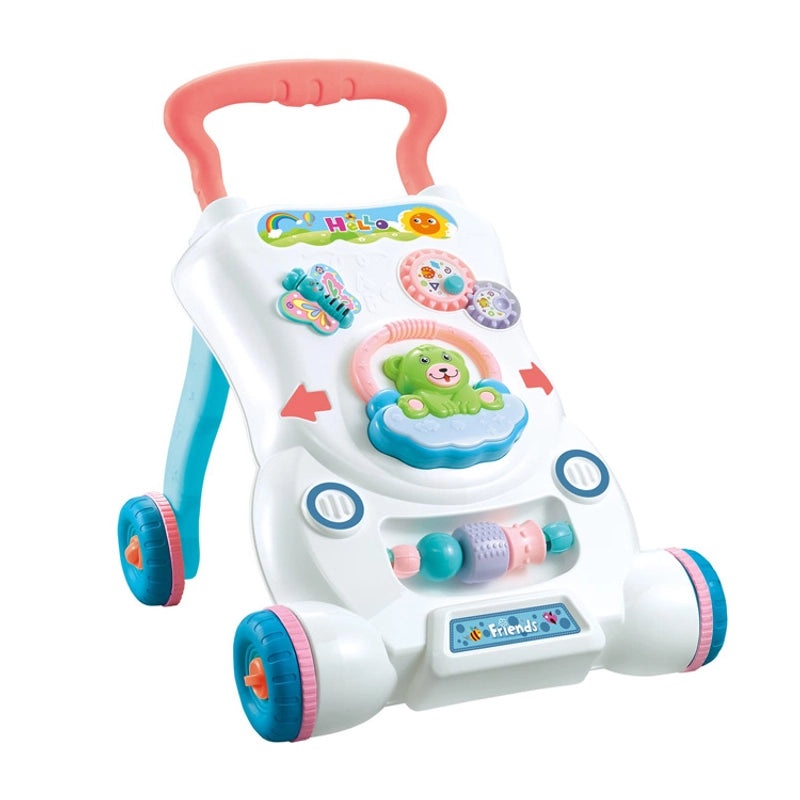 Adjustable Speed Baby Walker Trolley with Music and Anti-flip Design | Baby Strollers & Walkers