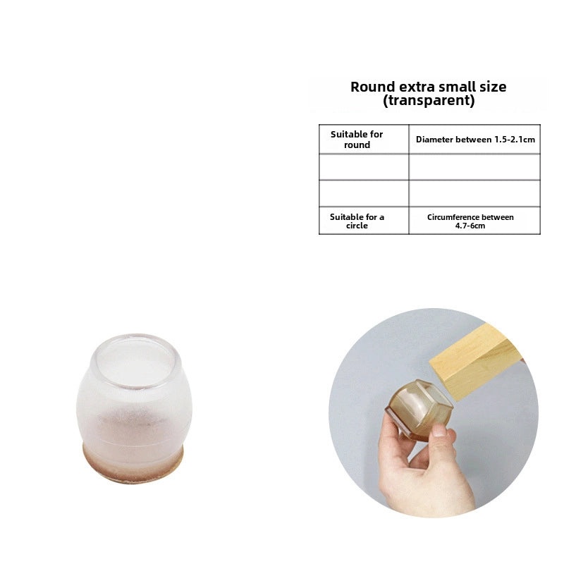 Silent Chair Leg Protective Covers Thickened Table Foot Pads for Chairs and Stools | Home & Living Accessories