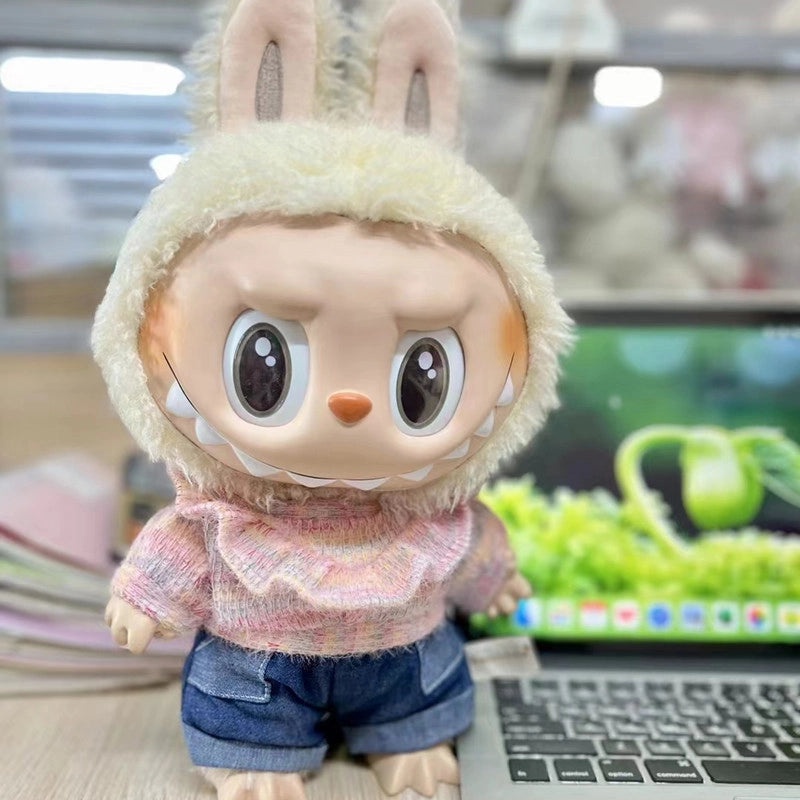 38cm Vinyl Doll Two-Piece Outfit Coat and T-shirt Cute Cloth Dress Set|Doll Clothes & Accessories