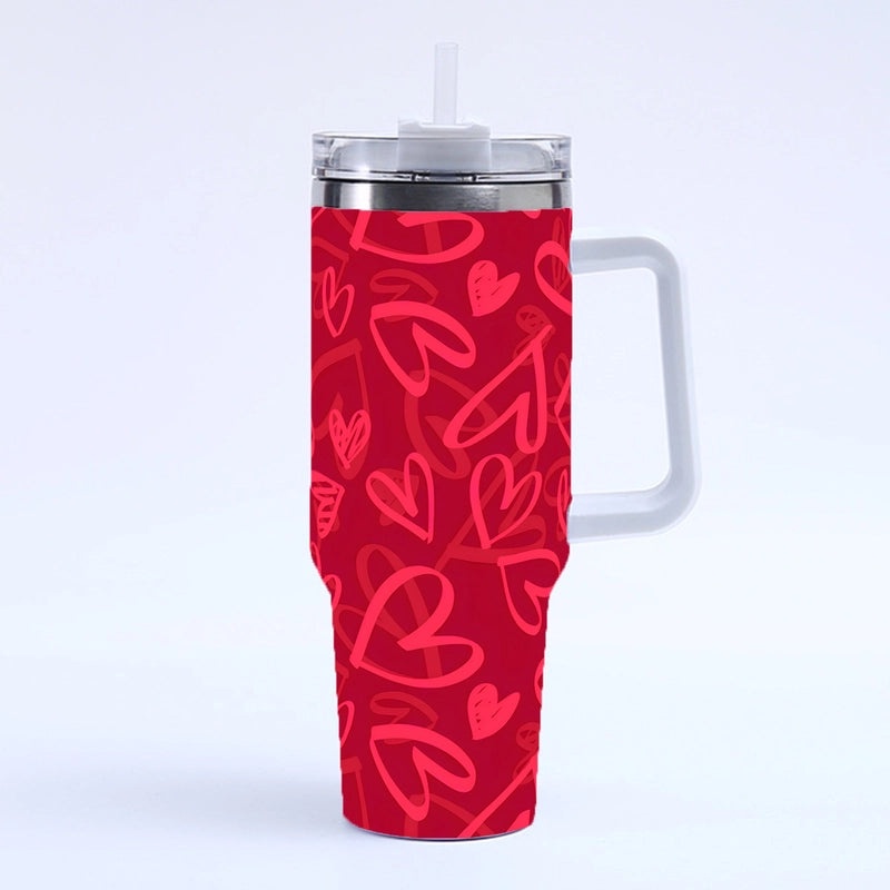 Valentine's Day Elegant Casual Letter Thermos Cup 304 & 201 Stainless Steel | Drinkware & Thermoses