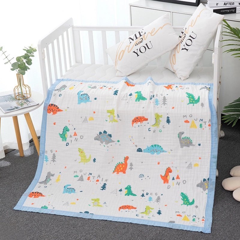 Soft Baby Bath Towel | Newborn Six-layer Gauze Cotton Absorbent Bath Quilt | Baby Care Essentials|婴儿用品