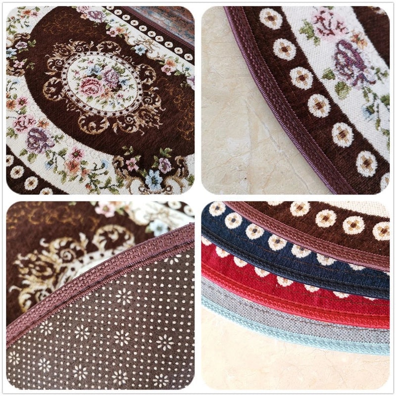 European Semi-Circular Non-Slip Water Absorption Door Mat for Bathroom Bedroom Entry|Home Decor & Rugs