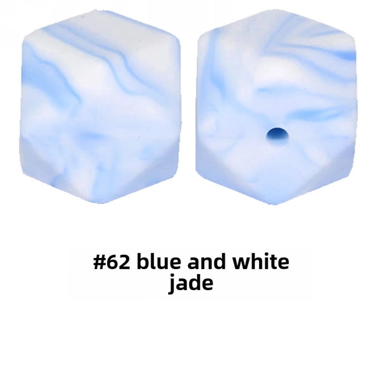 17mm Silicone Octagonal Beads for Pacifier Chains DIY Accessories | Baby & Mom Essentials