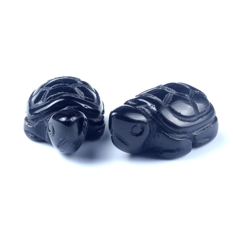 Adorable Tortoise Agate Tiger Eye Opal Decorative Figurines|Home Decor & Collectibles