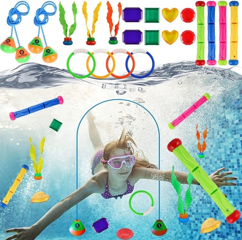 Kids Summer Swimming Pool Dive Toy Set | Outdoor Water Toys