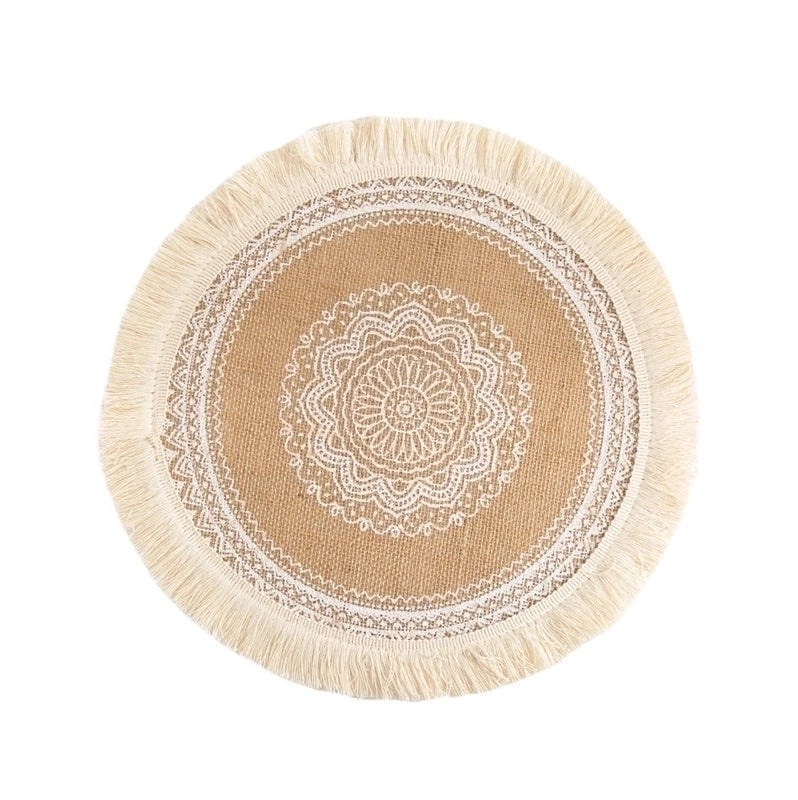 Vintage Floral Linen Placemat|Dining Table Accessories