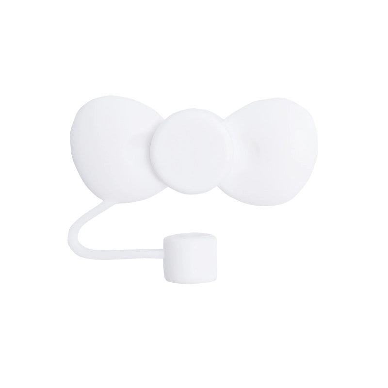 Adorable Bow Knot Silicone Straw Cap 1pc|Straw Accessories