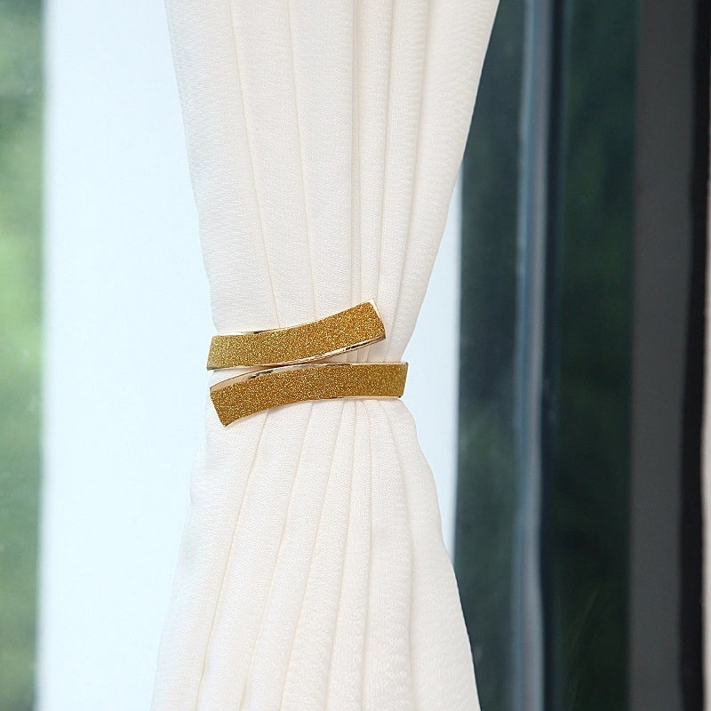 Stylish Geometric Metal Curtain Tieback Holder for Window Decor|Home & Living Accessories